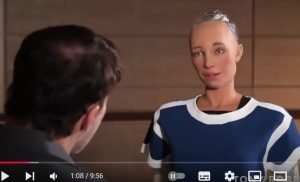 ..Интервью Тони Роббинса с самым умным роботом  Видео