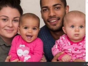 У разнорасовой пары родились двойняшки с разным цветом кожи