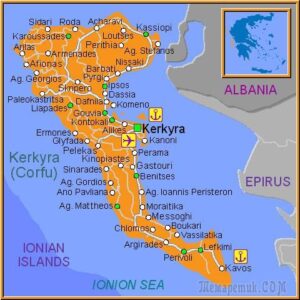 Остров Корфу- драгоценный изумруд среди лазурных волн Ионического моря.