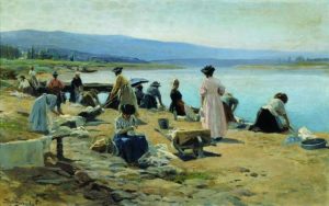 Откуда пошло выражение; не мытьём, так катаньем?